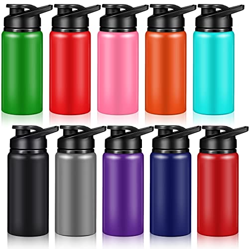 Gourde aluminium 500ml lot de 10 bouteilles pour cyclisme, rando et gym