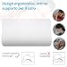 Cuscino Cervicale Memory con Altezza Regolabile, Cuscino Cervicale Ortopedico Antipolvere e Antiacaro,...