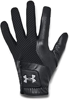Under Armour Mens 2022 UA Medal Synthetic Golf Glove - Black/Steel - L