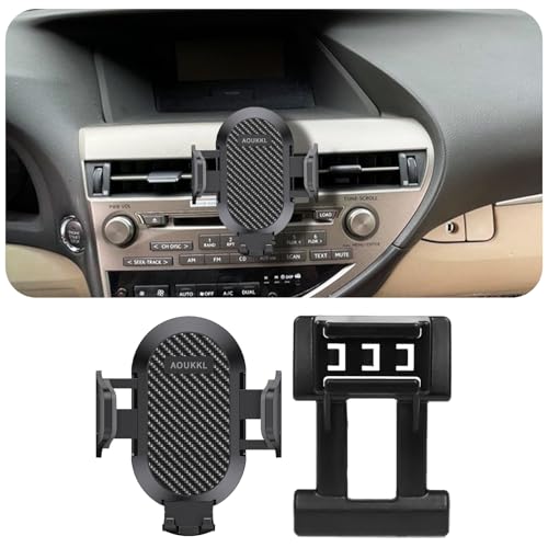 AOUKKL Car Phone Holder Fits for Lexus RX 350 / RX 450h 2010-2015 Accessories,Thick Cases Friendly,Cell Phone Mount for 4.7-7 in Phones,360 Degree Rotation,Easy to Install