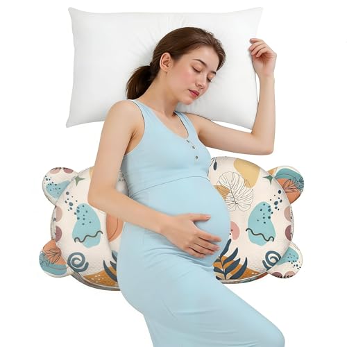 Image of Pregnancy Pillow for Sleeping,Maternity Pillow with Cooling,Maternity Support for Back and Hip Relief,Soft and Comfortable Wedge Pregnancy Pillows Side Sleeping Support for Belly with Removable Cover