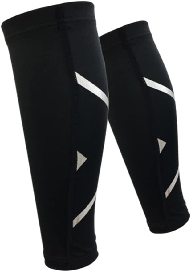Running Hiking Shin Support Calf Compression Leg Sleeve Shin Guard Size l