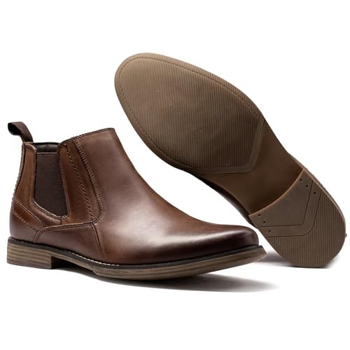 Image of Arkbird Chelsea Boots for Men Genuine Leather Oxford Casual and Formal Ankle Dress Boot