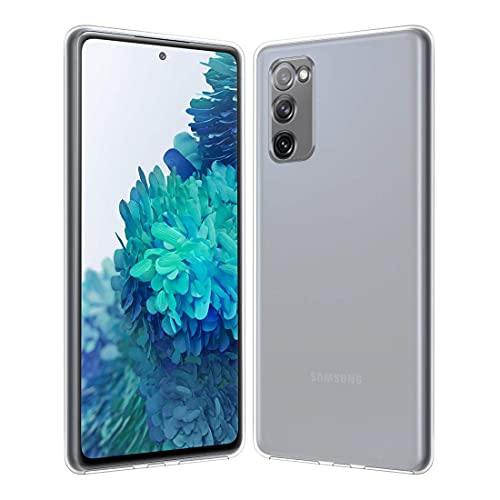 Image of NISHTECH for Samsung Galaxy S20FE Premium Transparent Hybrid Soft Slim Dust Proof Back Case Cover Silicone with Camera Protection