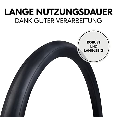 hauck Fahrradanhänger Schlauch Set 2x 20 Zoll Durchmesser inkl. Reifenheber, Ersatzreifen Schlauch für Fahrradanhänger hauck Dryk Duo & Dryk Duo Plus (Bike Trailer Repair Kit, Black)