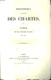  BIBLIOTHEQUE DE L\'ECOLE DES CHARTES
