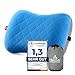 Produktbild HIKENTURE Aufblasbares Camping/Reise Kissen mit Abziehbarem Kissenbezug, Ergonomisches Kopfkissen, Komfortables Nackenkissen für Outdoor, Inflatable Travel Neck Pillow, Blau, One Size