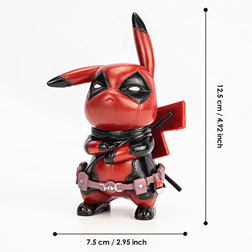 Qzamuyw Deadpooles Anime Action Figures Statues, Marveles Cosplay Cartoons Collectible Figurine Gifts Decoration Cosplay Figures Birthday Gifts For Kids And Fans, Desktop Decoration #TOP4