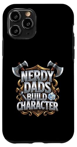 Nerdy Dads Build Character Funny RPG Dice Tabletop Gamer �X�}�z�P�[�X iPhone 11 Pro �p