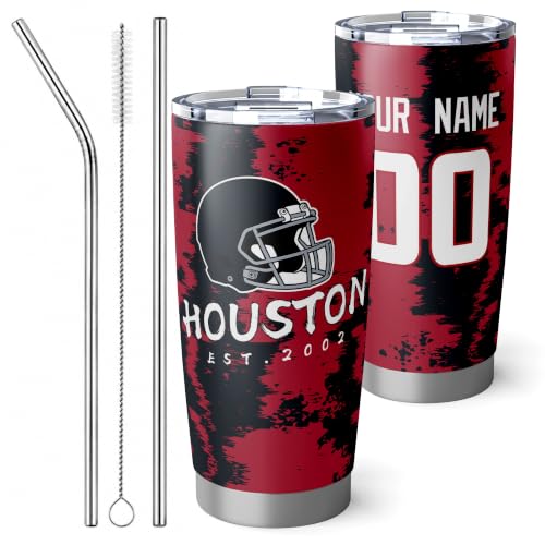 Image of ANTKING Houston Tumbler 20oz Travel Mug Custom Number Name Gifts
