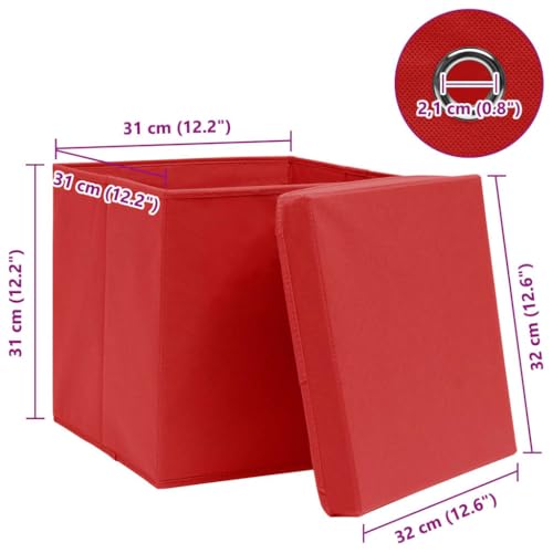 Boîtes de rangement pliables 32x32cm pour organiser le dressing et ranger les foulards facilement
