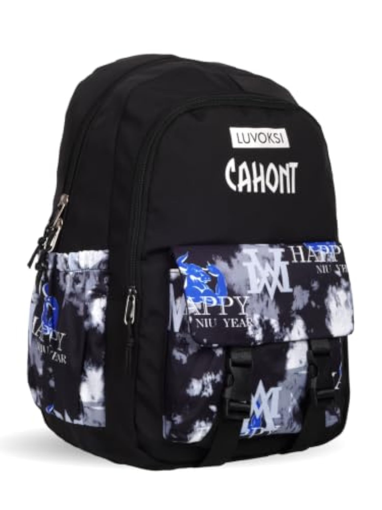 Casual Black and Grey Backpack for Everyday Use