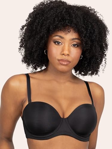 Smart & Sexy Women's Full Support Light Lined Strapless Bra, Support with Underwire for Exception Lift, Perfect for Weddings2