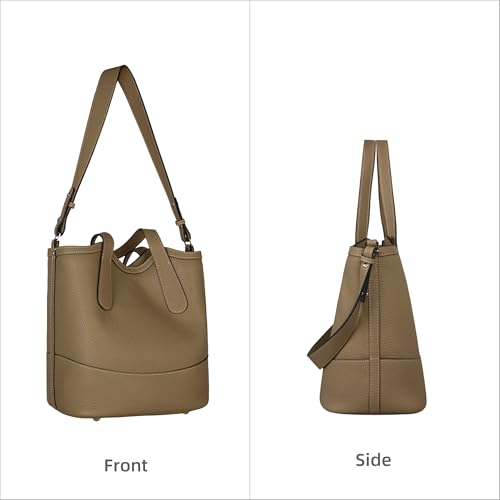 Iswee Genuine Leather Purses for Women Shoulder Handbags Designer Hobo Crossbody Purse Top Handle Purse4