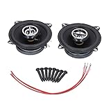 Juqrelith Auto Lautsprecher 4Ω 120W, 2 Stück, HiFi Vollbereichslautsprecher, 91Db Empfindlichkeit, Inklusive Befestigungsschrauben - Klare Klangqualität, Hohe Belastbarkeit, Einfacher
