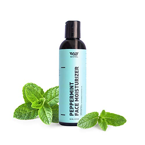 Way Of Will Peppermint Face Moisturizer, Facial Moisturizer with Soothing Peppermint Essential Oil, Face Cream for Women and Men, Sulfate and Paraben Free, 120 mL