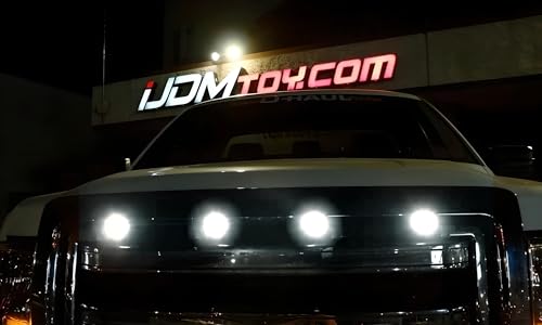 Kit LED iJDMTOY 4 pzas Luz Blanca Xenón para Parrilla miniatura 5