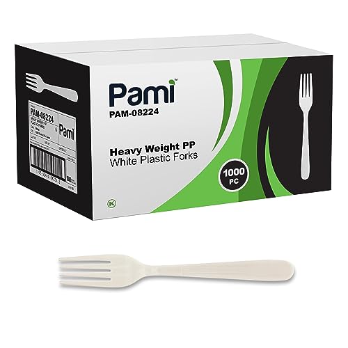 PAMI 1000-count Heavy-Duty Disposable Plastic Forks