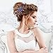 inSowni 7 Pieces Vintage Party Prom Wedding Bridal Royal Blue Beads Crystal Rhinestone Hair Side Combs+U-shaped Hair Pins Bridal Headpieces for Brides Bridesmaids Women Girls