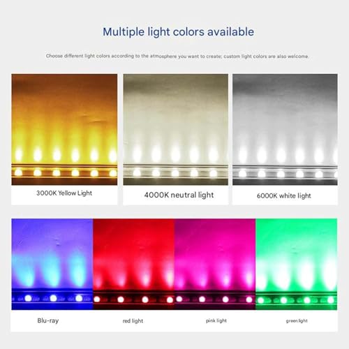 Barra LED exterior para evitar zonas oscuras en muros con foco de 18W 7