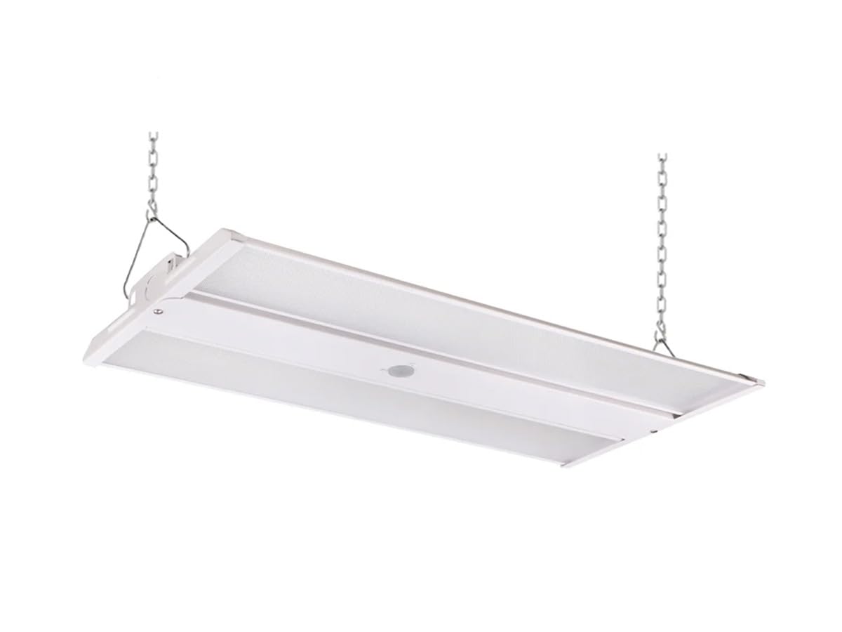 WareLight Oslo Compact Linear High Bay Fixture - 15 400 Lumens Wattage and CCT Selectable 120-277V LED Light