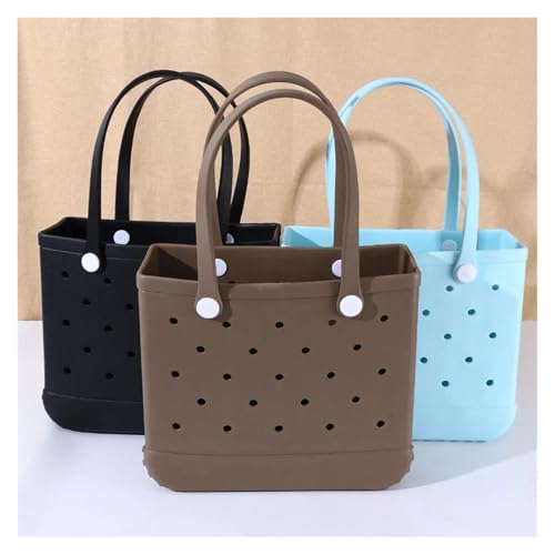 Bolsas de playa de goma resistente con acabado liso de color sólido 5