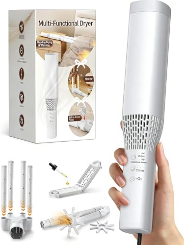 Bedding Dryer—Industry's First Ozone Deodorization, Compact and Powerful, multi-functional. Dries clothes,dries bedding, 3 temperature settings, 30-180 minute timer, easy to store, supports rafragnce.