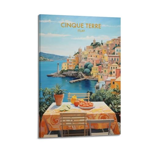 Poster de voyage Cinque Terre art mural toile décorative 30x45
