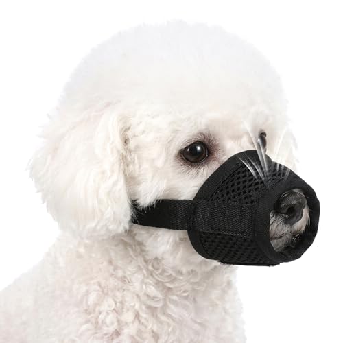 Maulkorb Kleine Hunde, Giftköderschutz Hund Maulkorb Hund für Große Hunde Beißen Kauen Grooming Soft Mesh Atmungsaktiv für Kleine Chihuahua Pudel Husky (XS,9–12 cm)