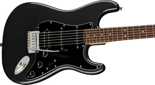 Image of Squier Affinity Series Stratocaster Packs Electric Guitar, Charcoal Frost Metallic, Laurel Fingerboard