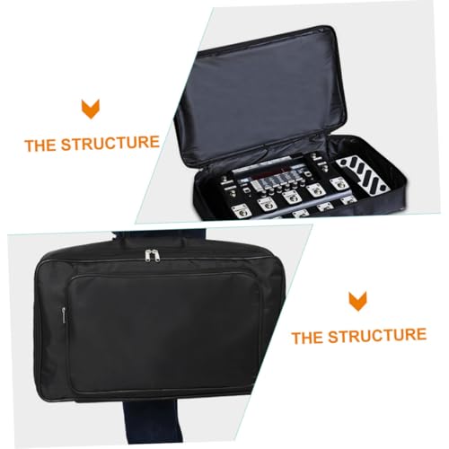 Sacoche pour effecteur audio BESTonZON en tissu Oxford noir de rangement portable - 3