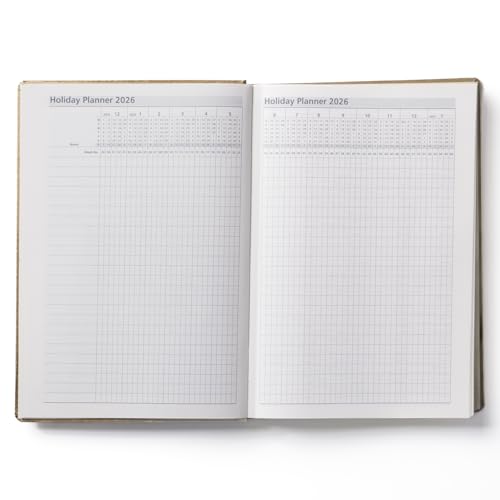 Image of Mahavir Millennium 2026 Diary | A5 Size New Year Diary with Stylus Pen | 424 pages | One-Day-to-a-Page New Year Diary with Satin Ribbon Bookmark | Gilt Edge, 70 gsm | Natural Shade Paper | Acrylic Coated Paper - Silver