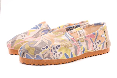 Sunks - Authentic Argentine Alpargata Handmade Typical Gaucho Footwear Printed Urban Flowers