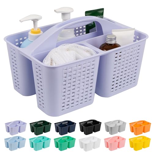 Tiawudi Portable Shower Caddy, Caddy Organizer with Handle, Plastic Shower Basket Hold Soap,...