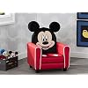 Delta Children Figural Upholstered Kids Chair, Wood ,Disney Mickey Mouse