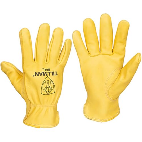 Tillman 864 Premium Top Grain Deerskin Drivers Gloves Unlined Large Tan