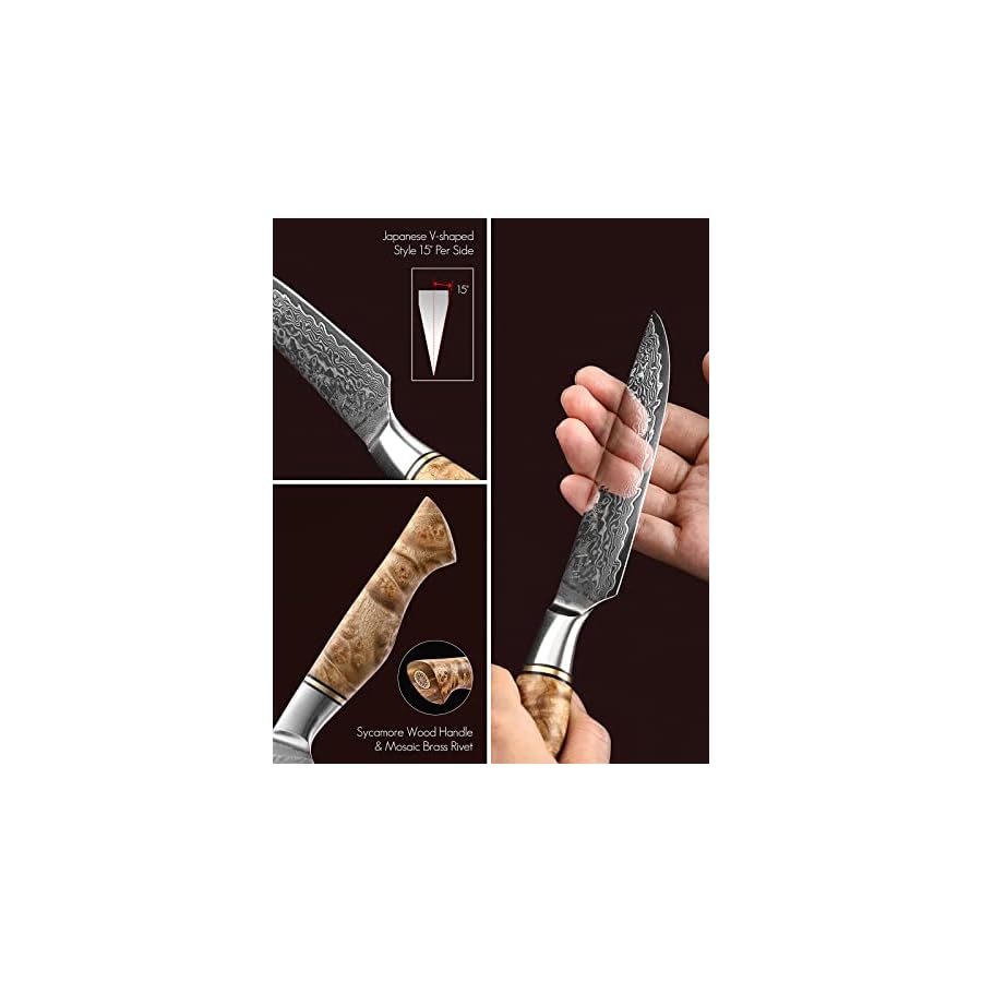 HEZHEN-6PCS-Kitchen-Knife-Set-Professional-Forged-Damascus-High-Carbon-Steel-Steak-Knife-Figured-Sycamore-Wood-Handle-Porcelain-Gift-Package HEZHEN 6PCS Kitchen Knife Set Professional Forged Damascus High Carbon Steel Steak Knife Figured Sycamore Wood Handle-Porcelain Gift Package