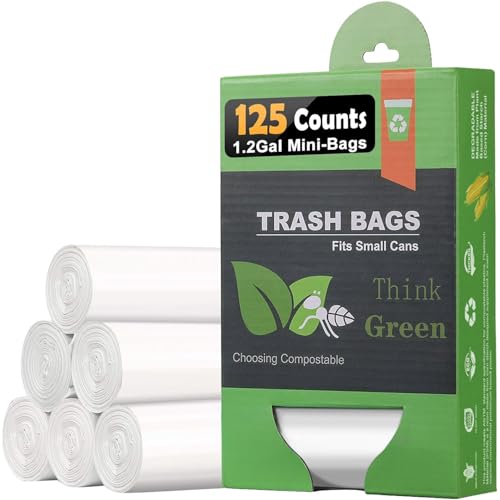 AYOTEE 1.3 Gallon Compostable Trash Bags, Small Biodegradable Compost Bags_desvips.com
