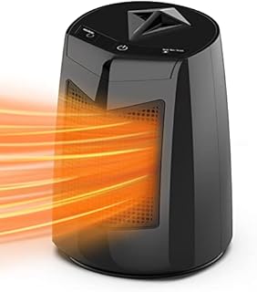 Hihhy Heater, PTC Energy Efficient Electric Heater, 70° Oscillation Fan Heater with Overheat, Tip-Over Protection & 3 Modes, Low Energy Ceramic Plug in Heater, Portable Heater Suitable for Home&office