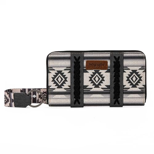 Image of X Wrangler Wristlet Western Wallet Boho Aztec Credit Card Holder for Women