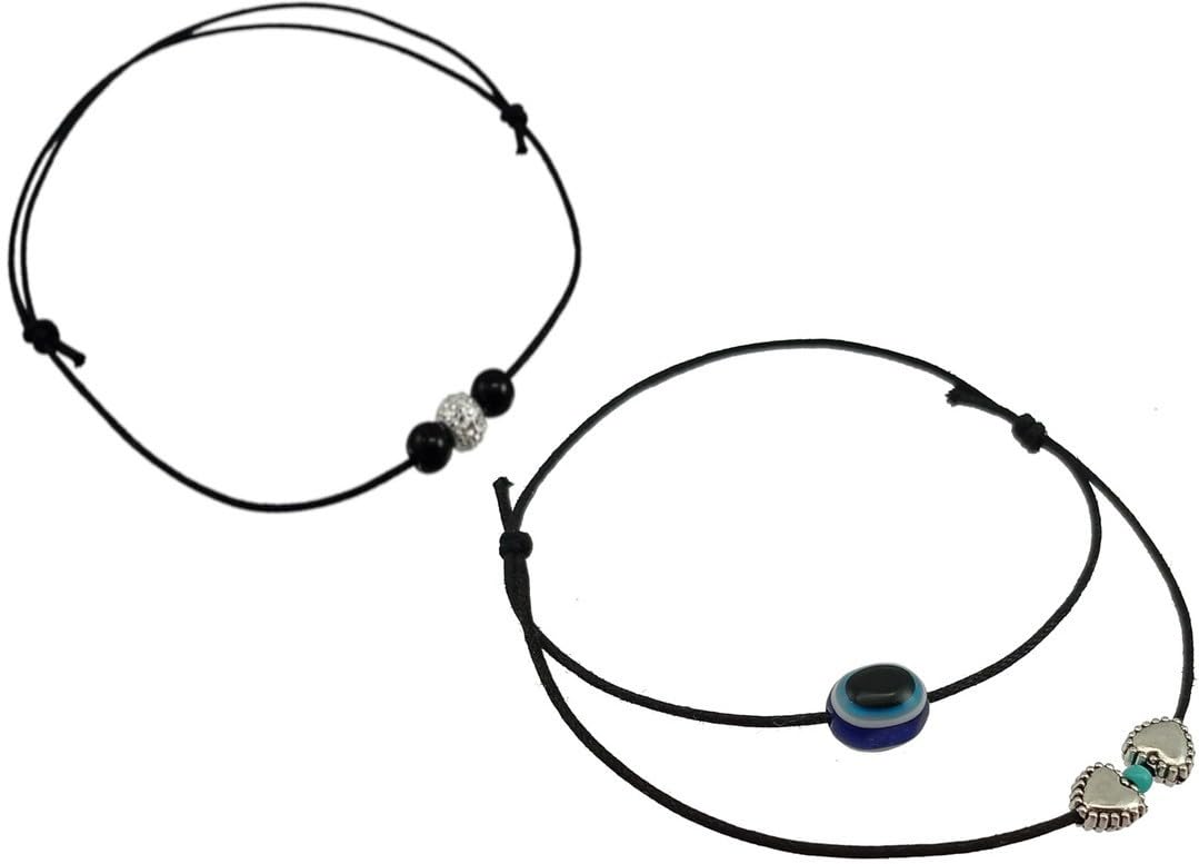 Combo pack of 2 Single Leg Thread Knot Cotton Dori Anklet (Pack of 2) BZ_CK-A77A48-image-46