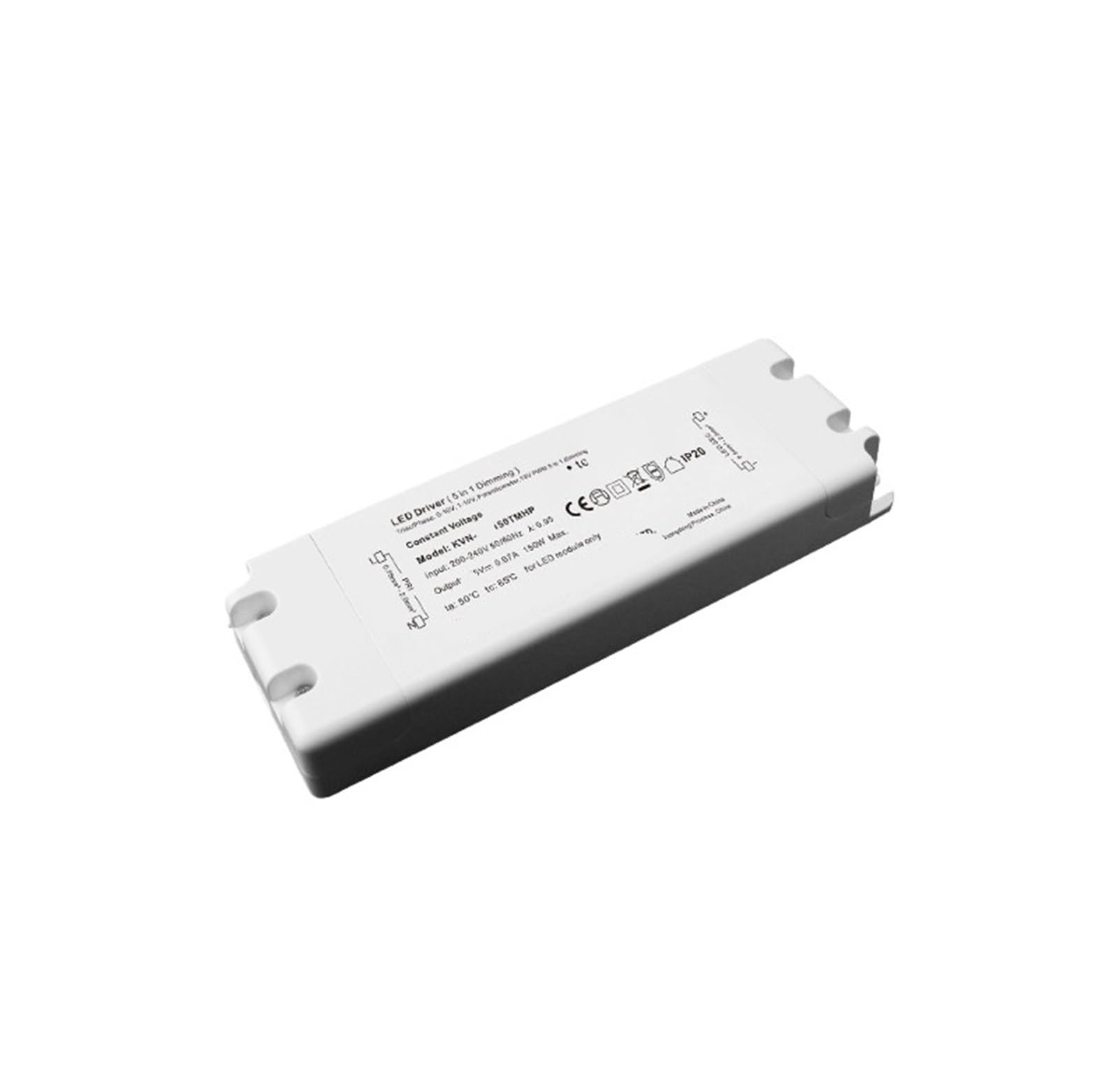 NVSFZGIYG KVN-TDH Series Non-Flicker Ultra-Thin Waterproof thyristor led Driver dimming Power Supply(225V 0.67A 150W plastic case)