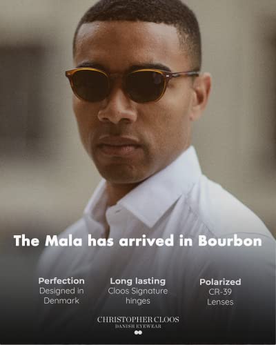 Christopher Cloos - Mala Bourbon - Round Polarized Sunglasses for Men & Women with Case - Trendy Sun UV Protection Glasses - Unisex3