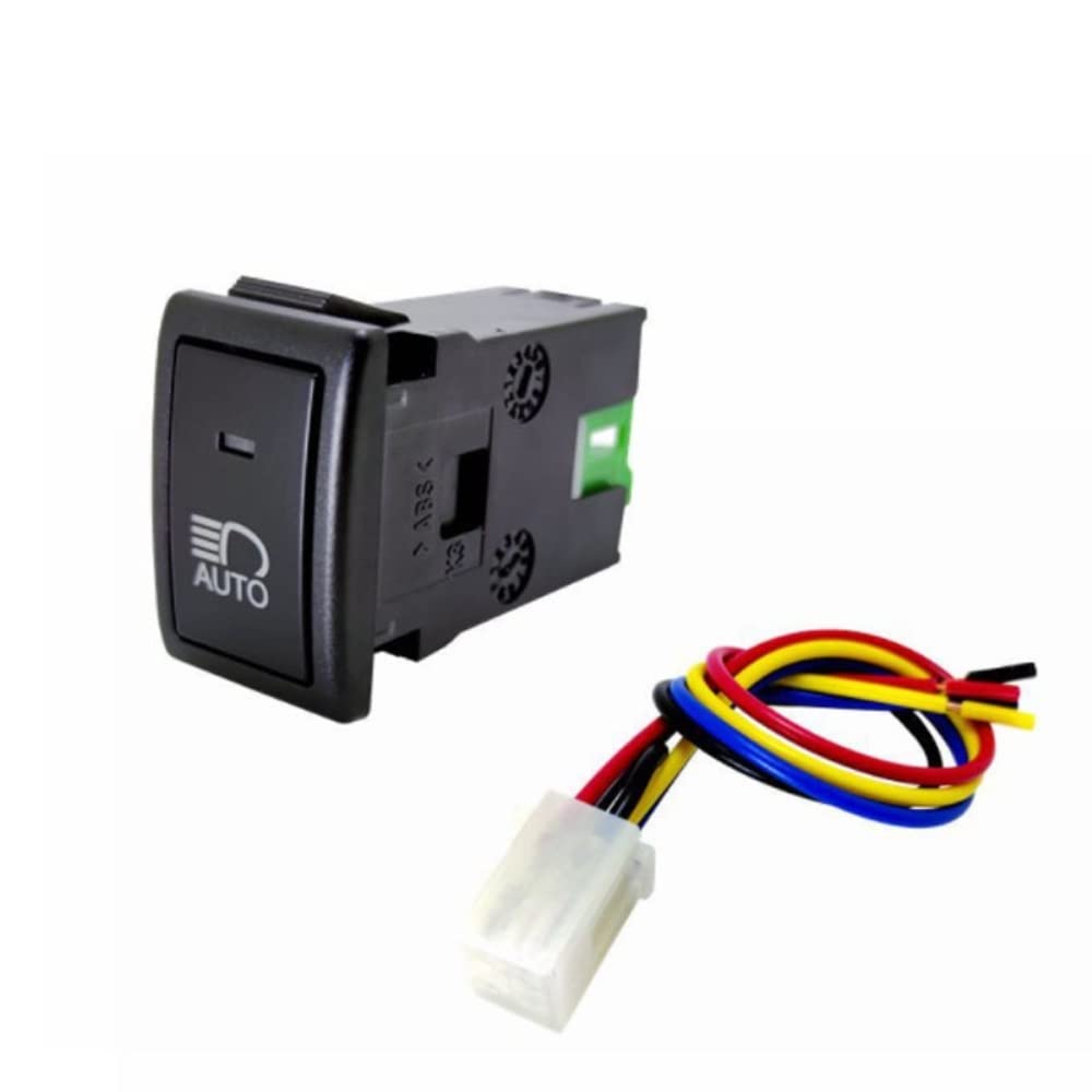 1PC AUTO Headlight D&RL Electronic D&og Fan Front Fog Lights Rear Fog Lights Switch Button For Suz&uki Jim&ny 07-15 Switch parts (Color : Style1)