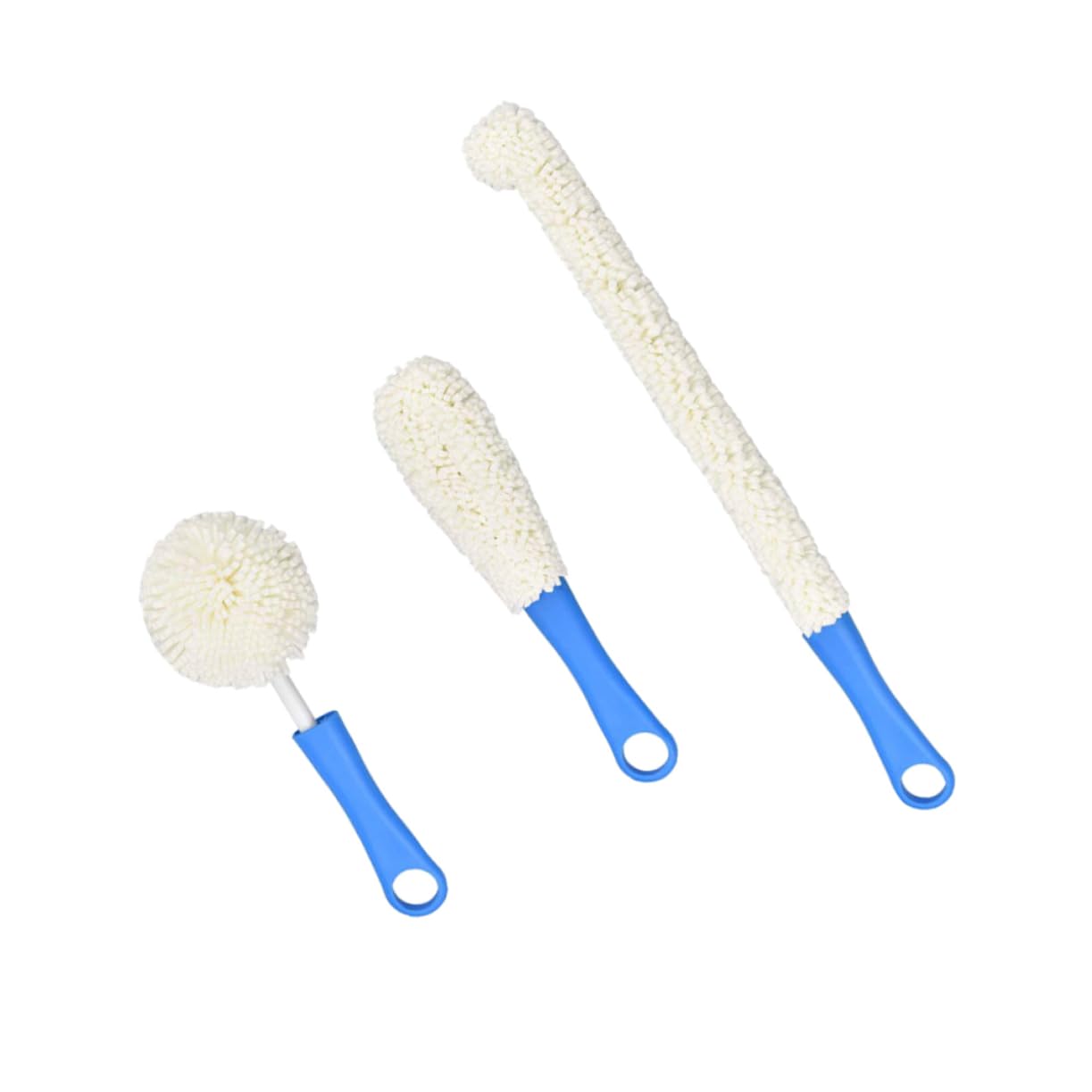 Ipetboom 3 Pcs Set Wine Decanter Cleaning Brushes Glassware Cleaner Bottle Brush