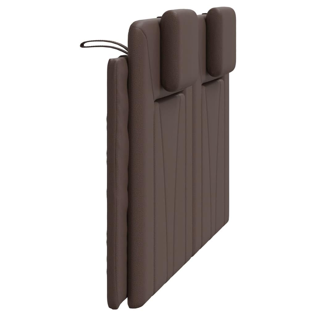 Générique Coussin de tête de lit Marron 140 cm Similicuir,Meubles,Lits & Accessoires,Têtes et Pieds de lit,Brun,2.3 KG,374792