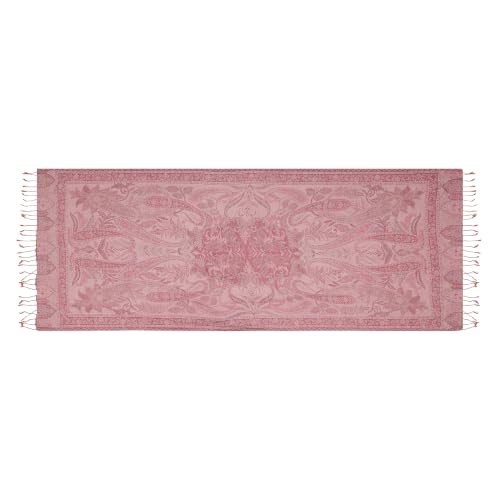 Image of KANI GOLD & JAMAWAR SILK SUPER SOFT FLORAL & PAISLEY PASHMINA STOLE SCARF