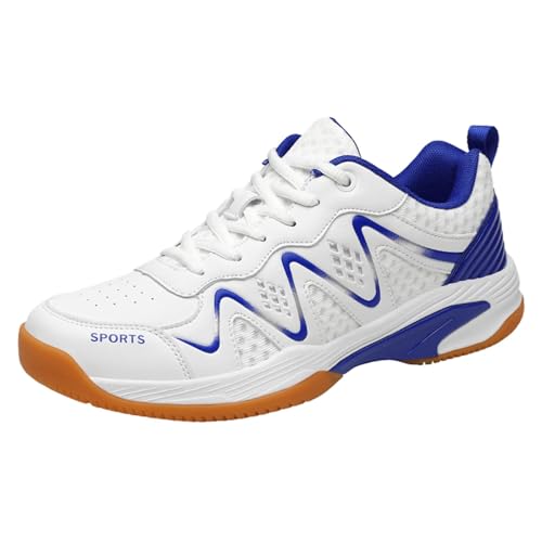 omcam Chaussures de Volley-Ball, Hommes, Bleu, 44 EU