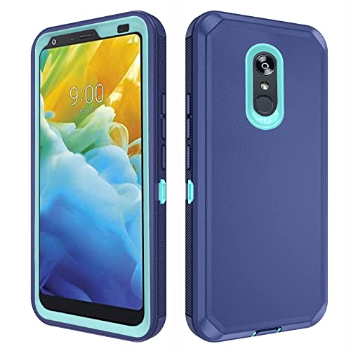 Asuwish Phone Case for LG Stylo 4 Cell Cover Hybrid Rugged Shockproof Protective Full Body Heavy Duty Mobile Accessories Stylo4 Plus LGstylo4 Sylo4 Style 04 4+ Q Stylus Alpha Stlo4 Women Men Blue