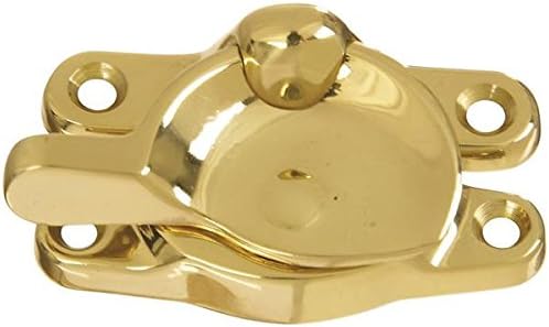 Window Sash Lock, Polished Solid Brass